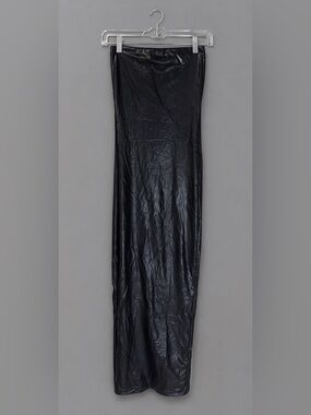 Naked Wardrobe Black midi Tube dress